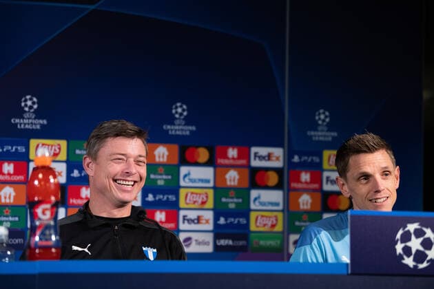 Football, CL, Malmo FF Press conference