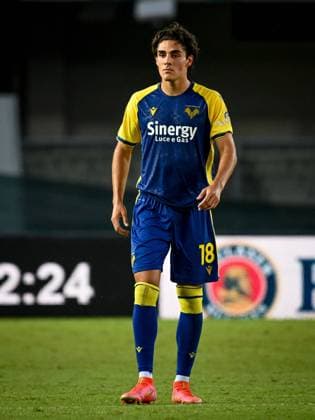 Matteo Cancellieri (Verona) portrait during Hellas Verona FC vs US Sassuolo (portraits), italian soccer Serie A match in Verona, Italy, August 21 2021  Copyright: xEttorexGriffonix xIPAx xx 0