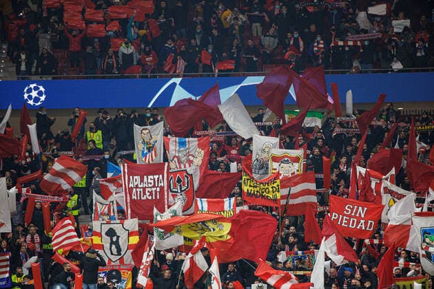 Atletico Madrid v AC Milan: Group B - UEFA Champions League supporters during the UEFA Champions League match between Atletico de Madrid and AC Milan at Wanda Metropolitano Stadium in Madrid, Spain. Madrid Spain  Copyright: xDAXxImagesx daximages-uefacham211124_npFWt