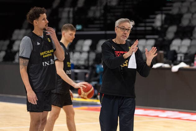 Basketball, Germany - Estonia, Training Germany before the game