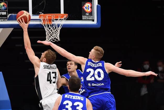 25 11 2021 Basketball International Qualifier World Cup European Qualifiers Germany Germany vs Estonia Estonia Christian Sengfelder 43, Germany Rauno Nurger 20, Estonia
