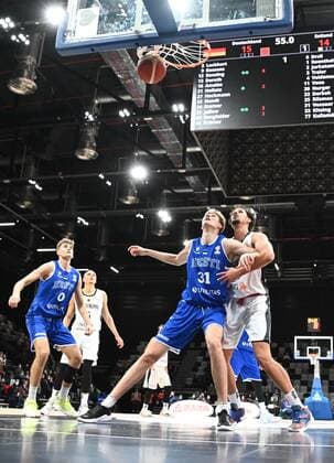 25 11 2021 Basketball International Qualifiers World Cup European Qualifiers Germany Germany vs Estonia Estonia Henri Veesaar 31, Estonia Dominic Lockhart 3, Germany