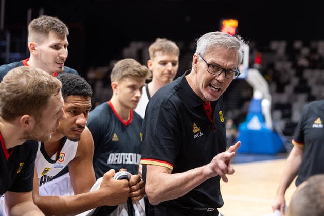 Basketball Nuremberg 25 11 2021 FIBA World Cup European Qualifiers Germany GER Estonia EST Gordon Herbert Germany, national coach