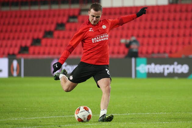 Eindhoven, Netherlands 25 November 2021 Europa League 2021 2022 PSV Eindhoven vs Sturm Graz Mario Goetze Götze PSV Eindhoven Philips Stadion Copyright: xFotostandx xvanxderxVeldenx
