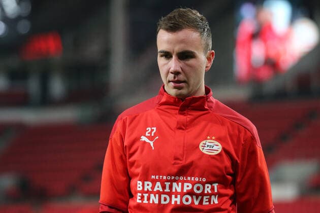 Eindhoven, Netherlands 25 November 2021 Europa League 2021 2022 PSV Eindhoven vs Sturm Graz Mario Goetze Götze PSV Eindhoven Philips Stadion Copyright: xFotostandx xvanxderxVeldenx