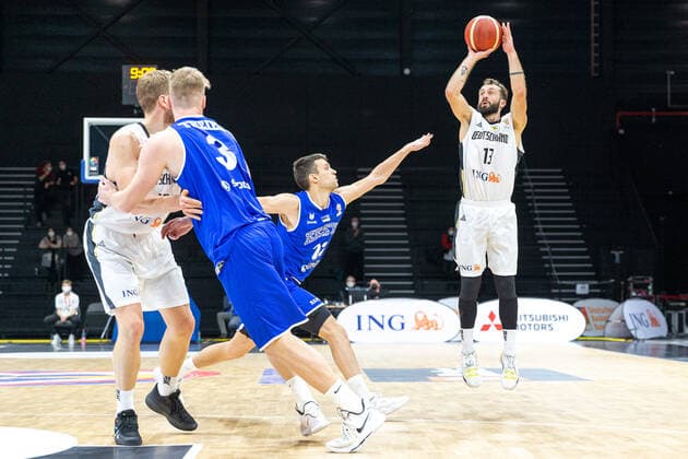 Germany vs Estonia, basketball, World Cup qualifying 2023, Group D, 25 11 2021 Photo EIBNER Guener Santemiz Germany vs Estonia, basketball, World Cup qualifying 2023, Group D, 25 11 2021 Nuremberg Copyright: xEIBNER GuenerxSantemizx EP_GSZ