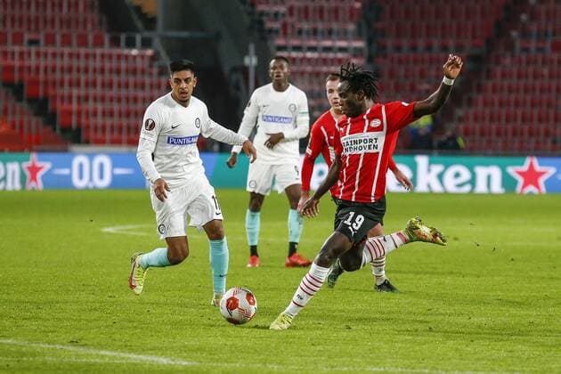 EINDHOVEN - 25-11-2021, Philips stadion. Europa League, season 2021-2022. during the match PSV - Sturm Graz. PSV player Bruma PSV - Sturm Graz  x14465869x Copyright: