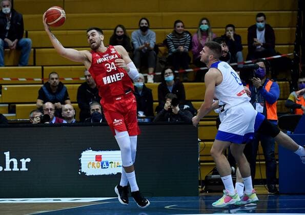 Croatia v Slovenia: 2023 Basketball World Cup Qualifications during the 2023 Basketball World Cup qualifications, Group C game between Croatia and Slovenia at Basketball Center Drazen Petrovic on November 25, 2021 in Zagreb, Croatia. MarkoxLukunic PIXSELL