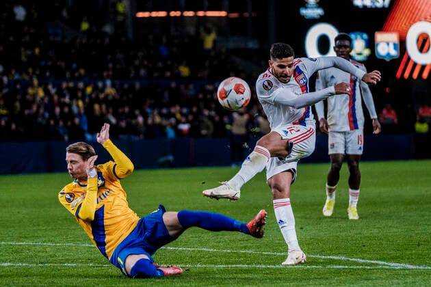 Football, EL, Broendby IF Copenhagen - Olympique Lyon