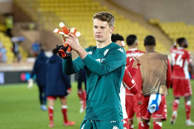 Alexander Nubel (AS Monaco) FOOTBALL : AS Monaco vs Real Sociedad - Ligue Europa - Monaco - 25 11 2021 NorbertScanella Panoramic 