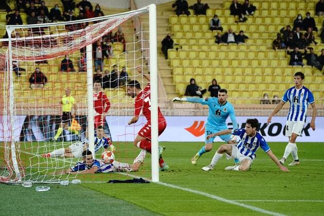 But - Kevin Volland (AS Monaco) FOOTBALL : AS Monaco vs Real Sociedad - Ligue Europa - Monaco - 25 11 2021 NorbertScanella Panoramic 