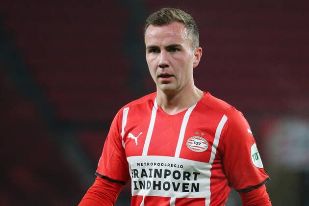Eindhoven, Netherlands 25 November 2021 Europa League 2021 2022 PSV Eindhoven vs Sturm Graz Mario Goetze Götze PSV Eindhoven Philips Stadion Copyright: xFotostandx xvanxderxVeldenx