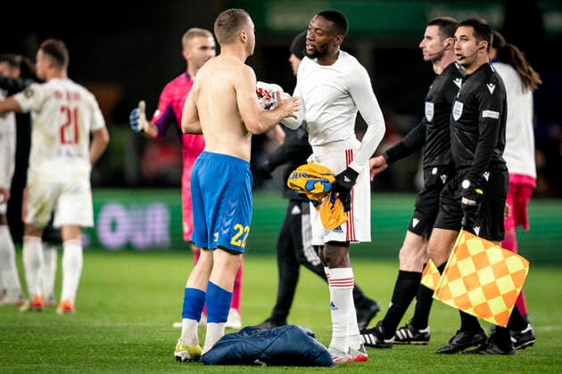Broendby IFs Josip Radosevic after the Europa League match between Broendby IF and Olympique Lyonnais at Broendby Stadion in Broendby, Thursday 25 November 2021 Broendby loses the match 1 3, Broendby Denmark  Copyright: RitzauxScanpix MadsxClausxRasmussenx cop101 spdk20211125-235714-L