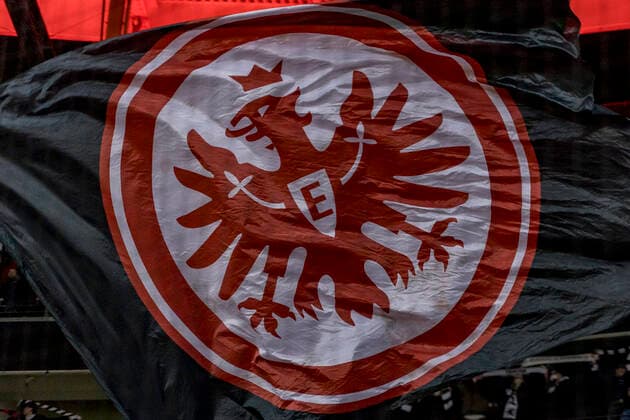 UEFA Europa League, Eintracht Frankfurt vs Royal Antwerpen FC, Frankfurt, Deutsche Bank Park, 25 11 2021 SGE Eintracht flag, Eintracht Frankfurt vs Royal Antwerpen FC, Frankfurt, Deutsche Bank Park, 25 11 2021 Copyright: xBEAUTIFULxSPORTS Gawlikx