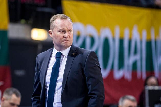 2021-11-26 Klaipeda Lithuania. Lithuania plays vs Bulgaria FIBA World Cup 2023 qualifier in Klaipeda on 26 of November 2021. Klaipeda Lithuania A16I0796  Copyright: xRokasxLukoseviciusx FIBA basketball world cup qualifier