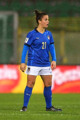 Flaminia Simonetti (Italy Women) during the Fifa Womens World Cup 2023 qualifying round match between Italy Women 1-2 Switzerland Women at Renzo Barbera Stadium on November 26, 2021 in Verona, Italy. Noxthirdxpartyxsales  (175378604)