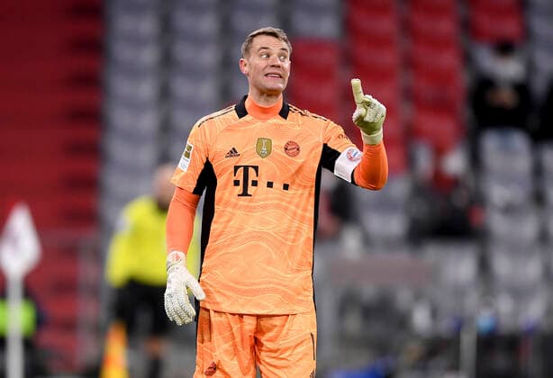 Football 1 Bundesliga Season 2021 2022 13 Matchday FC Bayern Muenchen Arminia Bielefeld 27 11 2021 Goalkeeper Manuel Neuer FC Bayern Muenchen