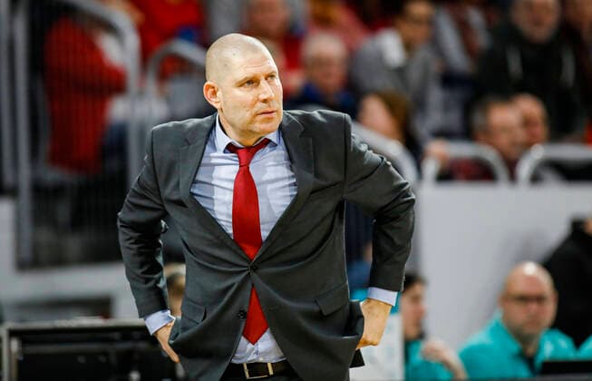 Coach Oren Amiel CEZ Nymburk Photo Daniel Löb Loeb ASV Author Number 4026335 Basketball Champions League 2018 19, Main Round Regular Season, Matchday 14, Brose Bamberg CEZ Nymburk A voucher copy is required For any use of the photo other than journalistic purposes please contact the photographer Copyright: DanielxLöb
