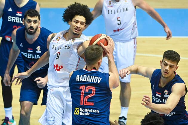 Basketball, World Cup Qualifier, Belgium - Serbia