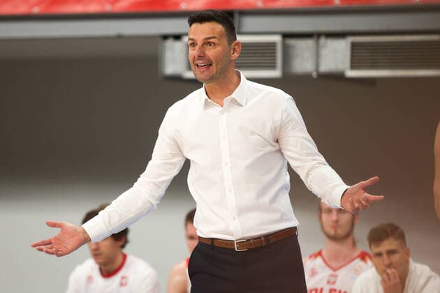 Basketball, WM Quali, Polen - Deutschland 2021.11.28 Lublin Koszykowka Kwalifikacje do Mistrzostw Swiata 2023 Polska - Niemcy N z Igor Milicic Foto Wojciech Szubartowski Press Focus 2021.11.28 Lublin FIBA Basketball World Cup 2023 European Qualifiers Poland - Germany Igor Milicic Credit: Wojciech Szubartowski Press Focus NEWSPIX.PL --- Newspix.pl  20211128PF_WS003