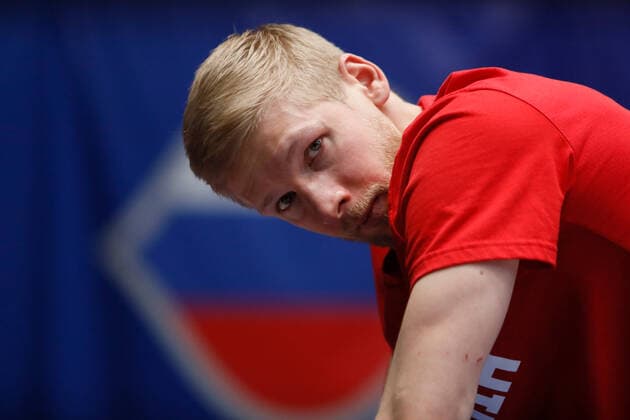 Basketball, WM Quali, Island - Russland Russia V Iceland - FIBA Basketball World Cup 2023 Qualifiers Viacheslav Zaitsev of Russia looks on during the warm-up ahead of the FIBA Basketball World Cup 2023 Qualifying Tournament match between Russia and Iceland on November 29, 2021 at Yubileyny Sports Palace in Saint Petersburg, Russia. Saint Petersburg Russia  Copyright: xMikexKireevx originalFilename:kireev-notitle211129_npBlP.jpg