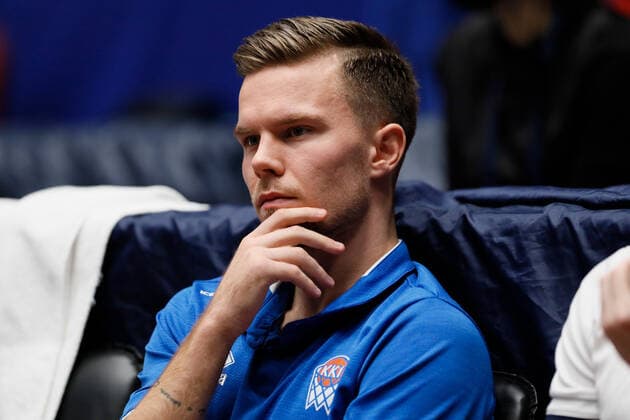 Basketball, WM Quali, Island - Russland Russia V Iceland - FIBA Basketball World Cup 2023 Qualifiers Martin Hermannsson of Iceland looks on during the warm-up ahead of the FIBA Basketball World Cup 2023 Qualifying Tournament match between Russia and Iceland on November 29, 2021 at Yubileyny Sports Palace in Saint Petersburg, Russia. Saint Petersburg Russia  Copyright: xMikexKireevx originalFilename:kireev-notitle211129_npdCo.jpg