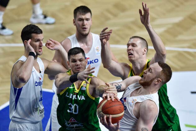 Basketball, World Cup Qualifier, Czech Republic - Lithuania