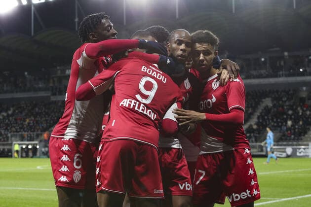 But de M Boadu (AS Monaco) FOOTBALL : Angers Vs Monaco - Ligue 1 - 01 12 2021 MichaelBaucher Panoramic 