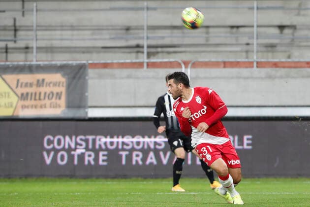 K Volland (AS Monaco) FOOTBALL : Angers Vs Monaco - Ligue 1 - 01 12 2021 MichaelBaucher Panoramic 