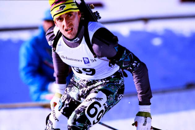 LUCK Frank Team GER Biathlon 20 km der Maenner 2.Platz Olympische Winterspiele 1994 in Lillehammer am 20. 02.1994 in Lillehammer *** LUCK Frank Team GER Biathlon 20 km men 2 place Olympic Winter Games 1994 in Lillehammer on 20 02 1994 in Lillehammer