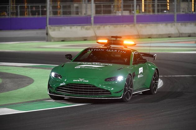 Formula 1 Grand Prix of Saudi Arabia 02 12 2021, Jeddah Corniche Circuit, Jeddah, Formula 1 Grand Prix of Saudi Arabia ,in the picture overview of the circuit at night, Safety Car nordphotoxGmbHx xBratic nph00250