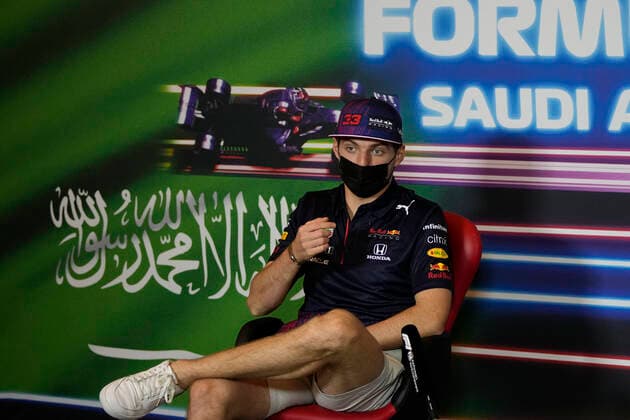 F1 Grand Prix of Saudi Arabia 33 Max Verstappen (NED, Red Bull Racing), F1 Grand Prix of Saudi Arabia at Jeddah Corniche Circuit on December 2, 2021 in Jeddah, Saudi Arabia. (Photo by Hassan Ammar AP FIA Pool via HOCH ZWEI) Jeddah Saudi Arabia Poolfoto HOCH ZWEI Pool AP ,EDITORIAL USE ONLY