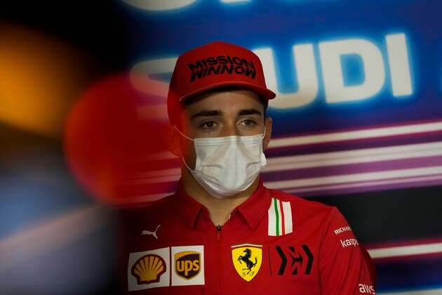F1 Grand Prix of Saudi Arabia 16 Charles Leclerc (MON, Scuderia Ferrari Mission Winnow), F1 Grand Prix of Saudi Arabia at Jeddah Corniche Circuit on December 2, 2021 in Jeddah, Saudi Arabia. (Photo by Hassan Ammar AP FIA Pool via HOCH ZWEI) Jeddah Saudi Arabia Poolfoto HOCH ZWEI Pool AP ,EDITORIAL USE ONLY