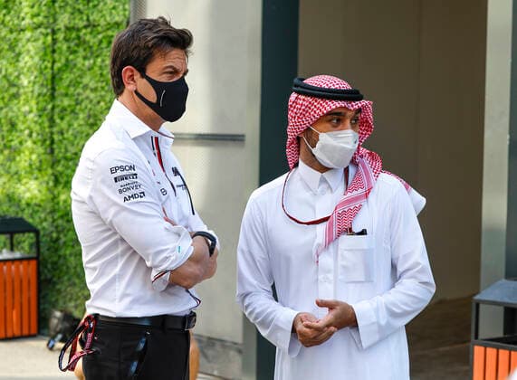 Toto Wolff AUT, Mercedes AMG Petronas F1 Team , F1 Grand Prix of Saudi Arabia at Jeddah Corniche Circuit on December 3, 2021 in Jeddah, Saudi Arabia Photo by HOCH ZWEI Jeddah Saudi Arabia