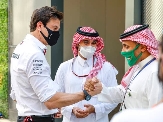 Toto Wolff AUT, Mercedes AMG Petronas F1 Team , F1 Grand Prix of Saudi Arabia at Jeddah Corniche Circuit on December 3, 2021 in Jeddah, Saudi Arabia Photo by HOCH ZWEI Jeddah Saudi Arabia