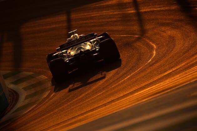 (211204) -- JEDDAH, Dec. 4, 2021 -- A driver attends the first practice for Formula 1 STC Saudi Arabian Grand Prix 2021 on the brand-new Jeddah Corniche Circuit in Jeddah, Saudi Arabia, Dec. 3, 2021. (Saudi Arabian Ministry of Media Handout via Xinhua) (SP)SAUDI ARABIA-JEDDAH-F1-OPENING PARACTICE-GRAND PRIX 2021 WangxHaizhou 