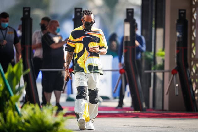 HAMILTON Lewis (gbr), Mercedes AMG F1 GP W12 E Performance, portrait during the Formula 1 stc Saudi Arabian Grand Prix 2021, 21th round of the 2021 FIA Formula One World Championship, WM, Weltmeisterschaft from December 3 to 5, 2021 on the Jeddah Corniche Circuit, in Jeddah, Saudi Arabia - F1 - SAUDI ARABIAN GRAND PRIX 2021 DPPI Panoramic  00121043__V2_5230