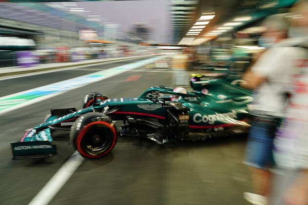 Formula 1 Grand Prix of Saudi Arabia 04 12 2021, Jeddah Corniche Circuit, Jeddah, Formula 1 Grand Prix of Saudi Arabia ,in the picture Sebastian Vettel DEU , Aston Martin Cognizant Formula One Team nordphotoxGmbHx xBratic nph00250