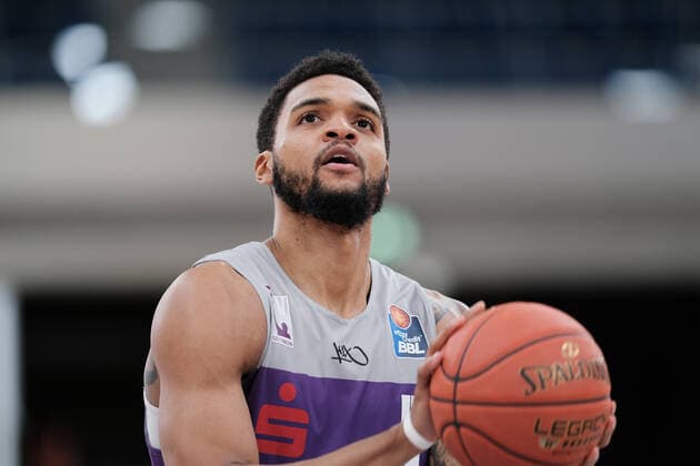 Jeff Roberson BG Goettingen, 5 at the BBL match of MLP Academics Heidelberg vs BG Goettingen in the 1 Basketball Bundesliga on 04 12 2021 MLP Academics Heidelberg vs BG Goettingen, Basketball, Easycredit BBL, 04 12 2021 Heidelberg Copyright: xEibner-Pressefotox xMichaelxBermelx