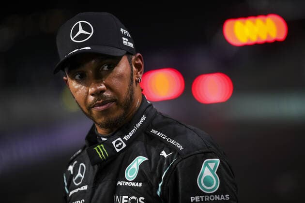 HAMILTON Lewis (gbr), Mercedes AMG F1 GP W12 E Performance, portrait during the Formula 1 stc Saudi Arabian Grand Prix 2021, 21th round of the 2021 FIA Formula One World Championship, WM, Weltmeisterschaft from December 3 to 5, 2021 on the Jeddah Corniche Circuit, in Jeddah, Saudi Arabia - F1 - SAUDI ARABIAN GRAND PRIX 2021 DPPI Panoramic  00121043_FGO07775.JPG