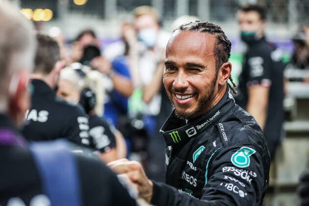 HAMILTON Lewis (gbr), Mercedes AMG F1 GP W12 E Performance, portrait during the Formula 1 stc Saudi Arabian Grand Prix 2021, 21th round of the 2021 FIA Formula One World Championship, WM, Weltmeisterschaft from December 3 to 5, 2021 on the Jeddah Corniche Circuit, in Jeddah, Saudi Arabia - F1 - SAUDI ARABIAN GRAND PRIX 2021 DPPI Panoramic  00121043_AV6_2834