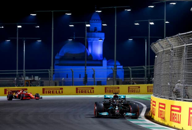 44 Lewis Hamilton GBR, Mercedes AMG Petronas F1 Team , F1 Grand Prix of Saudi Arabia at Jeddah Corniche Circuit on December 4, 2021 in Jeddah, Saudi Arabia Photo by HOCH ZWEI Jeddah Saudi Arabia
