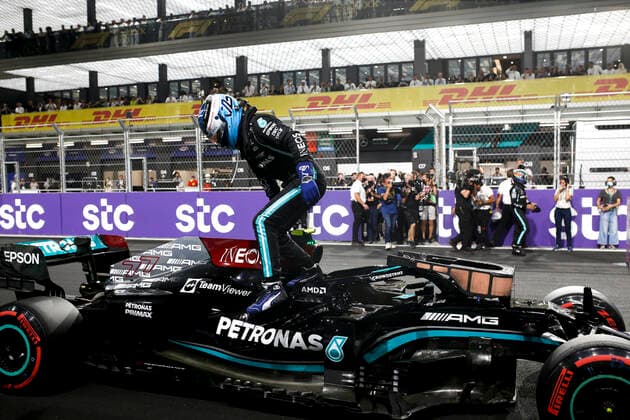 77 Valtteri Bottas FIN, Mercedes AMG Petronas F1 Team , F1 Grand Prix of Saudi Arabia at Jeddah Corniche Circuit on December 4, 2021 in Jeddah, Saudi Arabia Photo by HOCH ZWEI Jeddah Saudi Arabia
