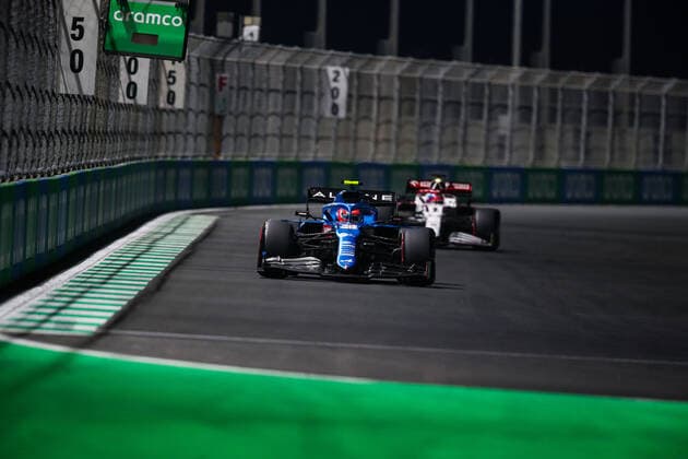 31 OCON Esteban (fra), Alpine F1 A521, action during the Formula 1 stc Saudi Arabian Grand Prix 2021, 21th round of the 2021 FIA Formula One World Championship, WM, Weltmeisterschaft from December 3 to 5, 2021 on the Jeddah Corniche Circuit, in Jeddah, Saudi Arabia - F1 - SAUDI ARABIAN GRAND PRIX 2021 DPPI Panoramic  20211204_GOODEN_FG0O2366