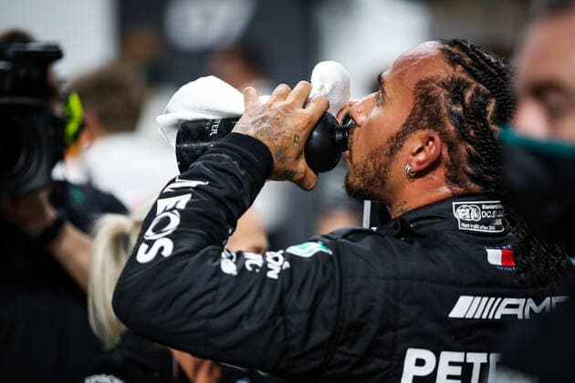 HAMILTON Lewis (gbr), Mercedes AMG F1 GP W12 E Performance, portrait during the Formula 1 stc Saudi Arabian Grand Prix 2021, 21th round of the 2021 FIA Formula One World Championship, WM, Weltmeisterschaft from December 3 to 5, 2021 on the Jeddah Corniche Circuit, in Jeddah, Saudi Arabia - F1 - SAUDI ARABIAN GRAND PRIX 2021 DPPI Panoramic  20211204_GOODEN_FGO07703