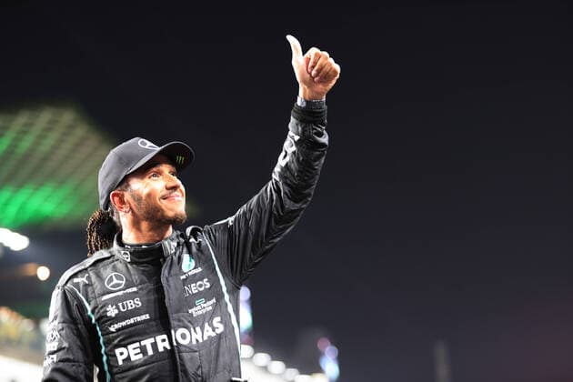 Bilder des Jahres 2021, Sport 12 Dezember Sport Themen der Woche KW48 Sport Bilder des Tages F1 Grand Prix of Saudi Arabia 44 Lewis Hamilton (GBR, Mercedes-AMG Petronas F1 Team), F1 Grand Prix of Saudi Arabia at Jeddah Corniche Circuit on December 4, 2021 in Jeddah, Saudi Arabia. (Photo by xpbimages.com XPB Images FIA Pool via HOCH ZWEI) Jeddah Saudi Arabia Poolfoto HOCH ZWEI Pool XPB Images ,EDITORIAL USE ONLY