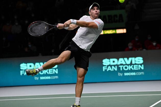 2021 Davis Cup Finals , Madrid Semifinal Russia v Germany Dominik Koepfer Germany
