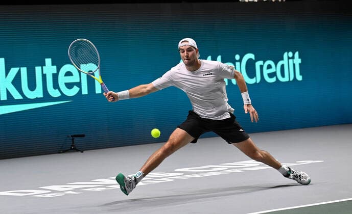 2021 Davis Cup Finals , Madrid Semifinal Russia v Germany Jan Lennard Struff , Germany