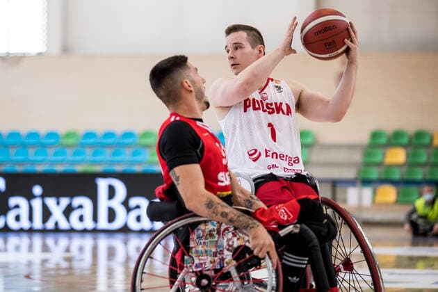 European Championship Wheelchair Basketball 04 12 2021 MADRID, SPAIN 4 December Wheelchair Basketball, Poland vs Switzerland Men, on Day 1 of the European Championship Wheelchair Basketball on 04 12 2021 at Polid Municipal Francisco Fernandez Ochoa in Madrid, Spain Kamil Kornacki Poland, 1 Copyright: xBEAUTIFULxSPORTS Wunderlx