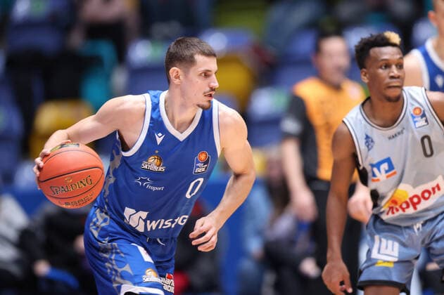 Fraport Skyliners HAKRO Merlins Crailsheim, easyCredit BBL Lukas Wank Fraport Skyliners, 0 Basketball match of the easyCredit BBL between Fraport Skyliners and HAKRO Merlins Crailsheim on 5 December 2021 at Fraport Arena in Frankfurt am Main , Frankfurt am Main Hesse Germany Fraport Arena